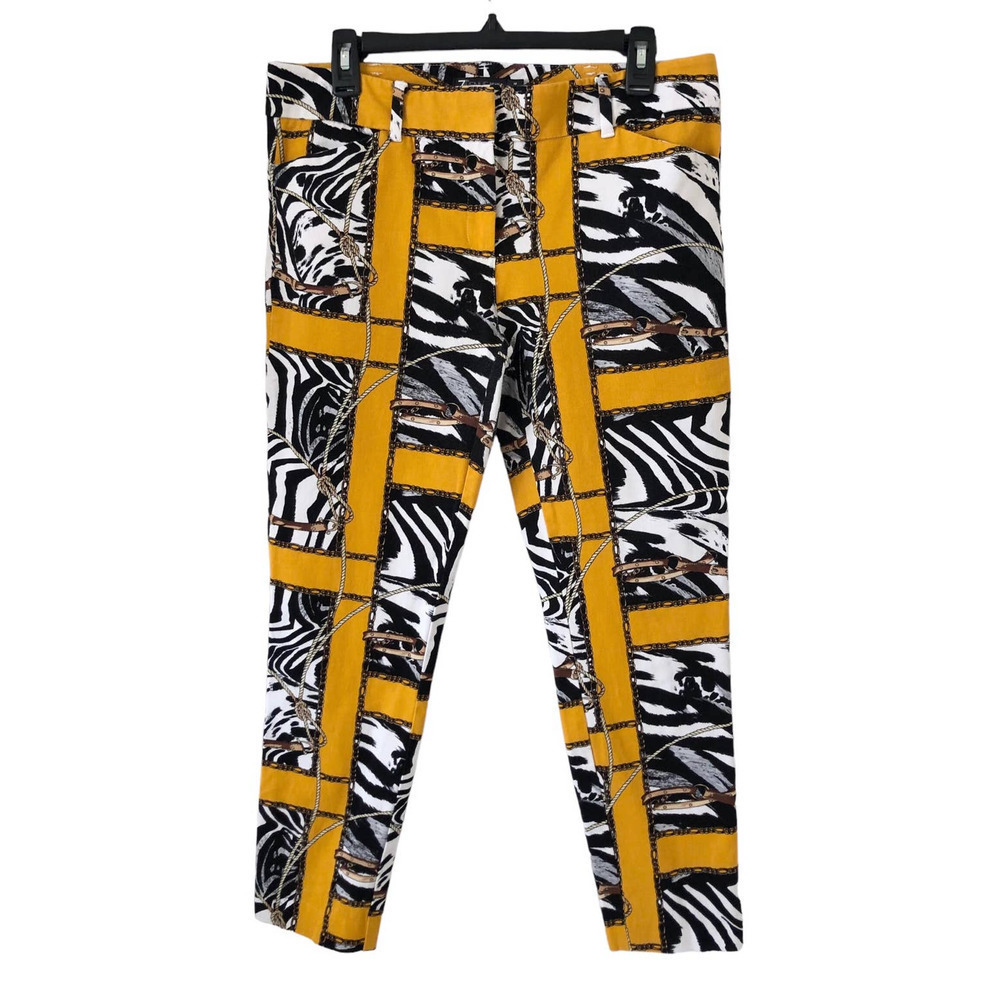New York and Company 7th Avenue Animal Chain Print Pants Size 10​​​